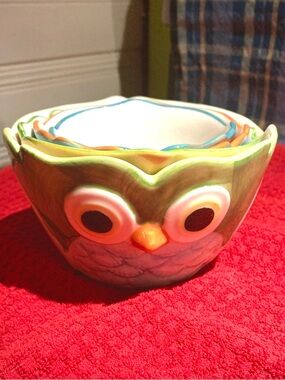 Vintage Pier 1 Owl Stackable Measuring Cups